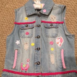 Custom design jean vest